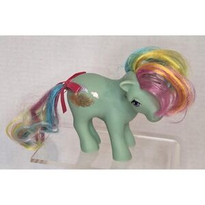 My Little Pony 2017 anniversary Gusty Rainbow Green Glitter Clouds Hasbro 1980s